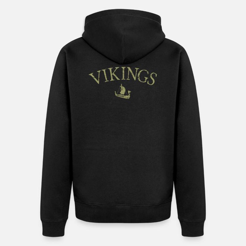 Vikings Vikings - Veste à capuche bio Premium Unisexe - noir