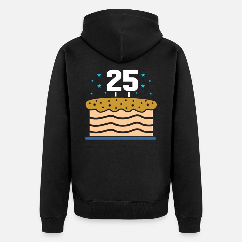 25e anniversaire - Veste à capuche bio Premium Unisexe - noir