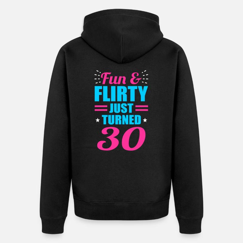 30e anniversaire - Veste à capuche bio Premium Unisexe - noir