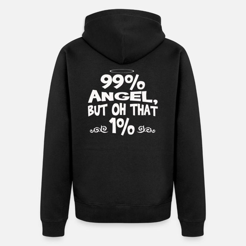 Ange - Veste à capuche bio Premium Unisexe - noir