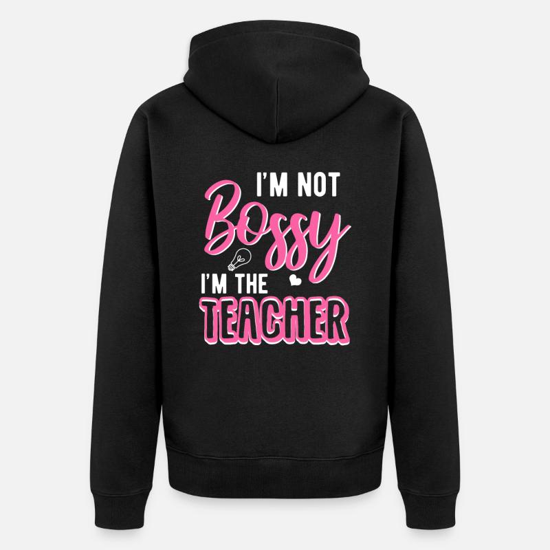Enseignant enseignant - Veste à capuche bio Premium Unisexe - noir