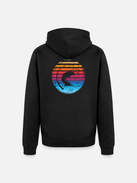 La pêche - Veste à capuche bio Premium Unisexe - noir
