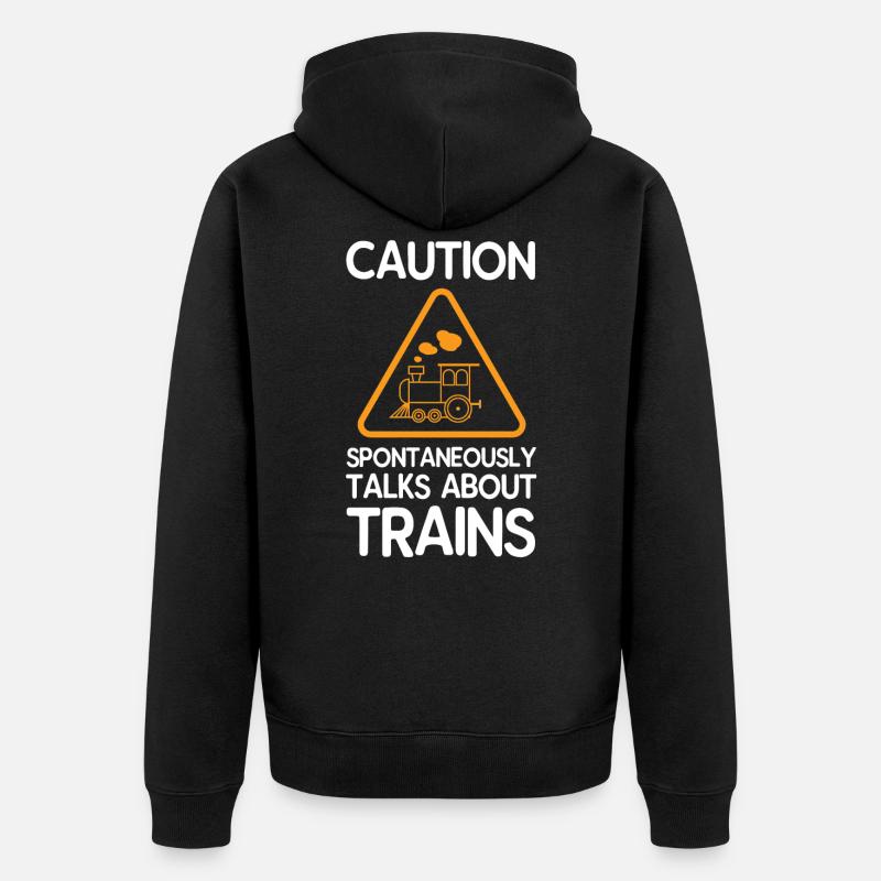Train - Veste à capuche bio Premium Unisexe - noir
