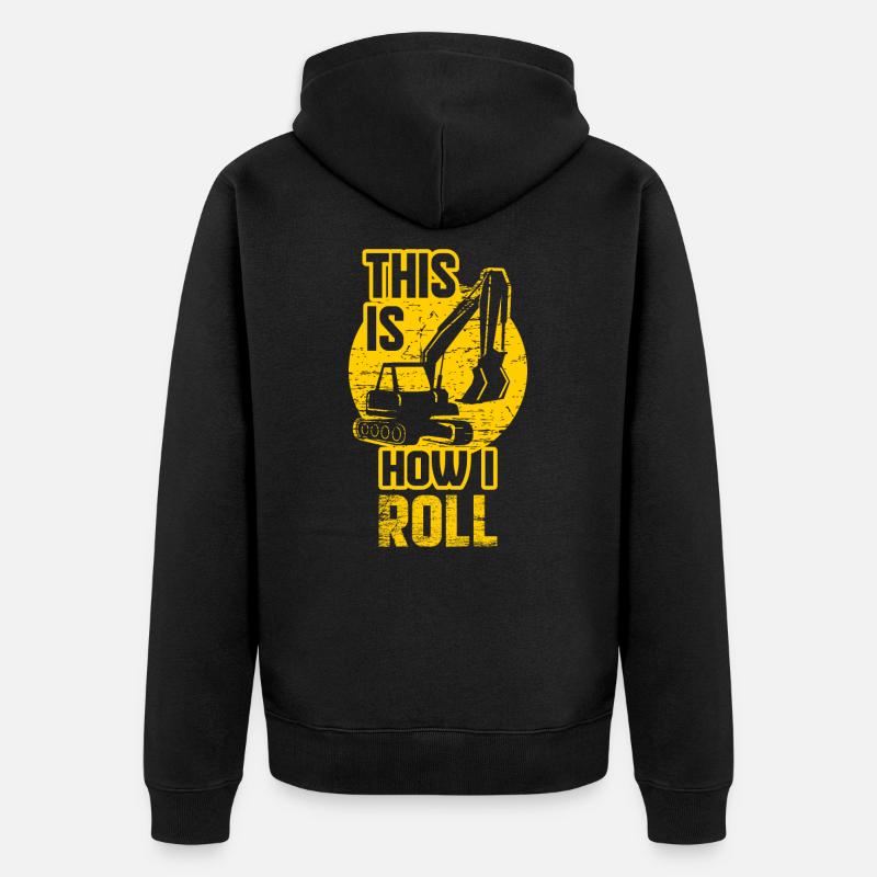 Bagger - Unisex Premium Bio Zip Hoodie - Schwarz