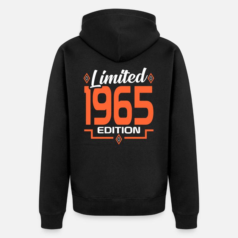 55e anniversaire - Veste à capuche bio Premium Unisexe - noir