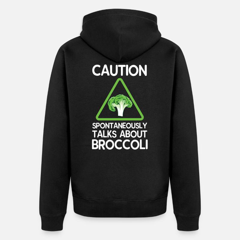 Le brocoli - Veste à capuche bio Premium Unisexe - noir