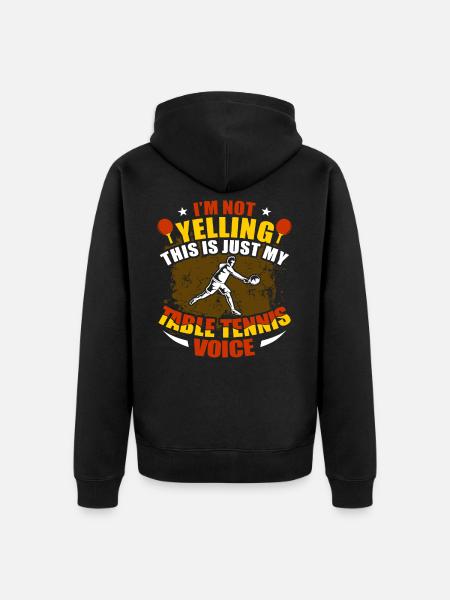 Table tennis - Unisex Premium Organic Zip Hoodie - black