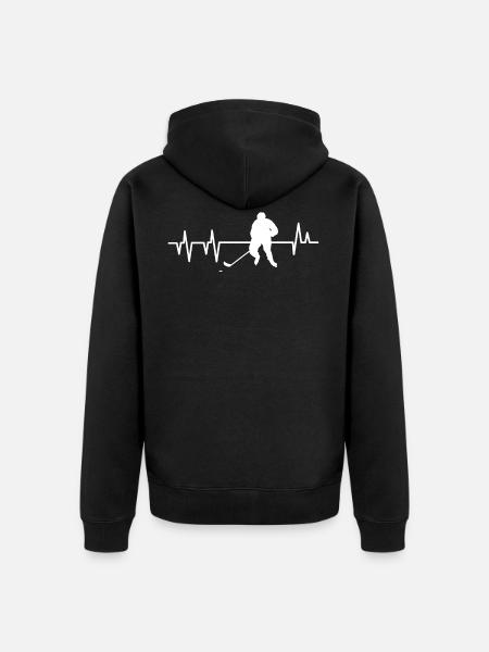 ice Hockey - Unisex Premium Organic Zip Hoodie - black