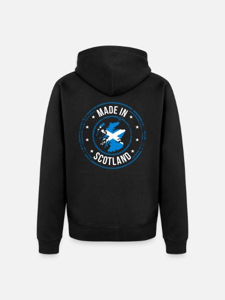 Schottland - Unisex Premium Bio Zip Hoodie - Schwarz