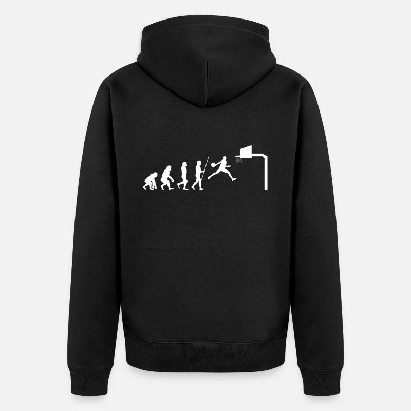 Basketball - Veste à capuche bio Premium Unisexe - noir