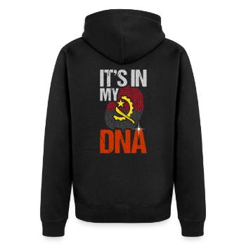 Angola - Veste à capuche bio Premium Unisexe - noir - Dos - Nico (187cm)