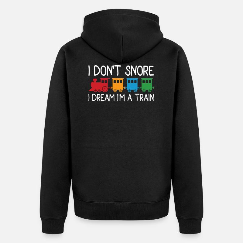 Zug - Unisex Premium Bio Zip Hoodie - Schwarz
