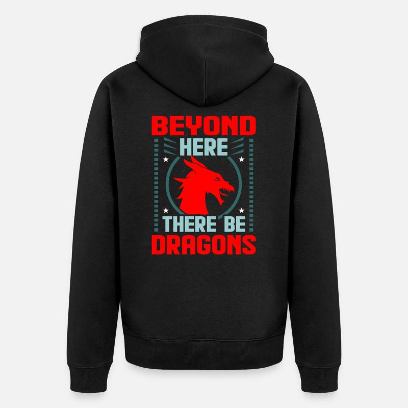Dragon - Veste à capuche bio Premium Unisexe - noir