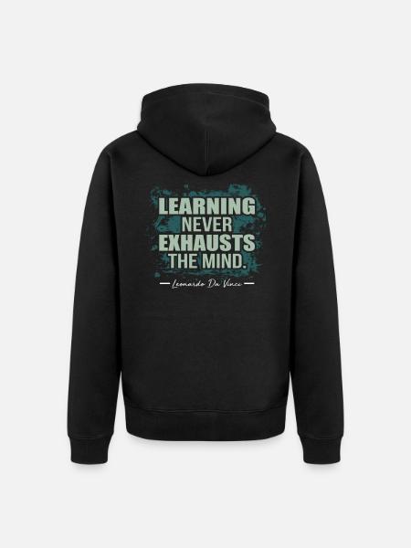 Leonardo da Vinci - Unisex Premium Organic Zip Hoodie - black