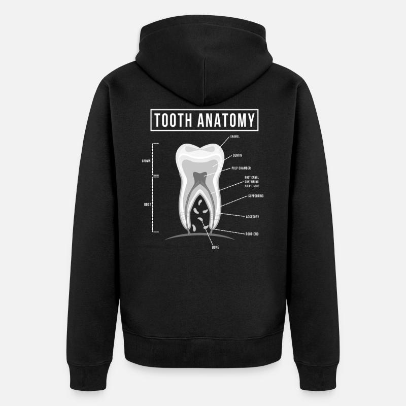 dentiste - Veste à capuche bio Premium Unisexe - noir