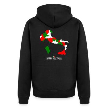 Italie - Veste à capuche bio Premium Unisexe - noir - Dos - Nico (187cm)