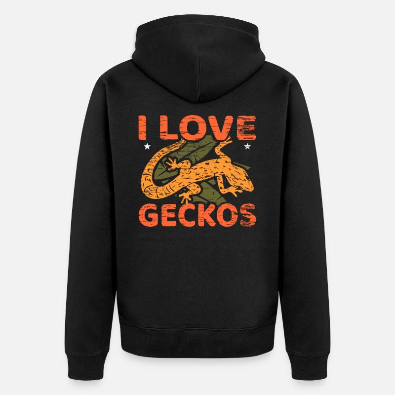 Gecko - Veste à capuche bio Premium Unisexe - noir