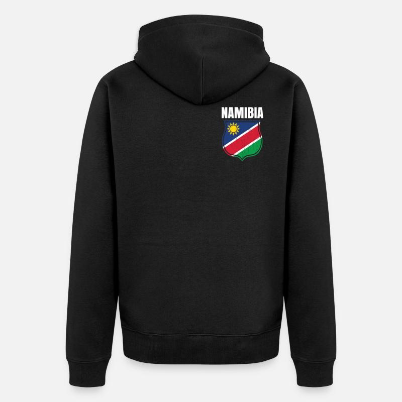 Namibia - Unisex Premium Bio Zip Hoodie - Schwarz