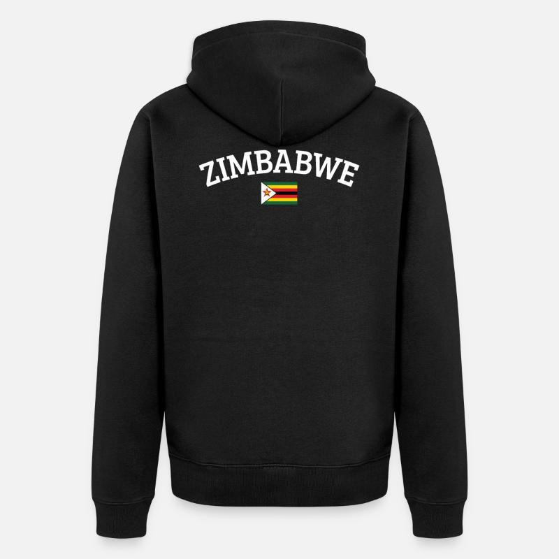 Zimbabwe - Veste à capuche bio Premium Unisexe - noir