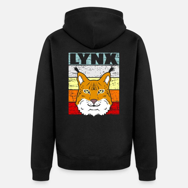 Lynx - Veste à capuche bio Premium Unisexe - noir