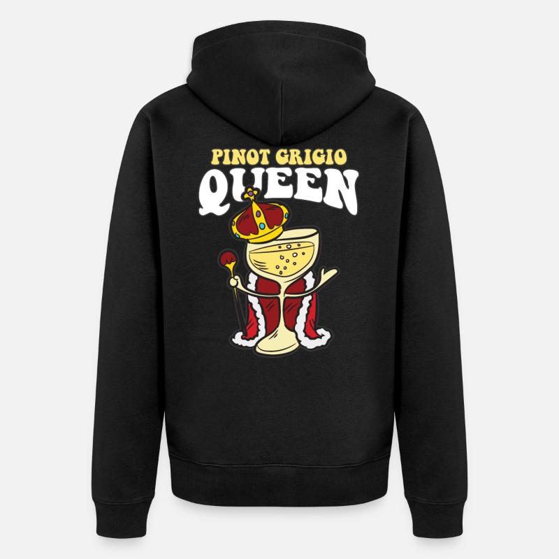 PINOT GRIGIO QUEEN - Veste à capuche bio Premium Unisexe - noir