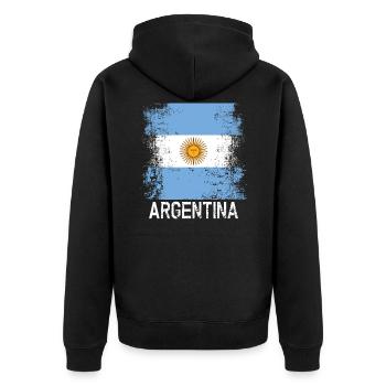 Argentine - Veste à capuche bio Premium Unisexe - noir - Dos - Nico (187cm)
