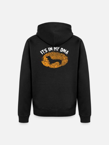 Dachshund Dachshund - Unisex Premium Organic Zip Hoodie - black