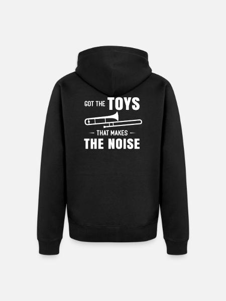 Trombone trombone - Unisex Premium Organic Zip Hoodie - black