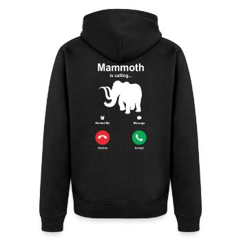 mammouth - Veste à capuche bio Premium Unisexe - noir - Dos - Nico (187cm)