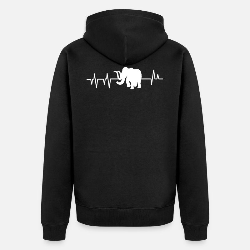mammouth - Veste à capuche bio Premium Unisexe - noir