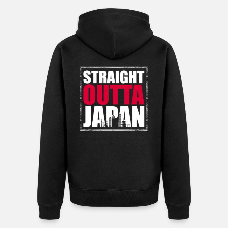 Japon - Veste à capuche bio Premium Unisexe - noir