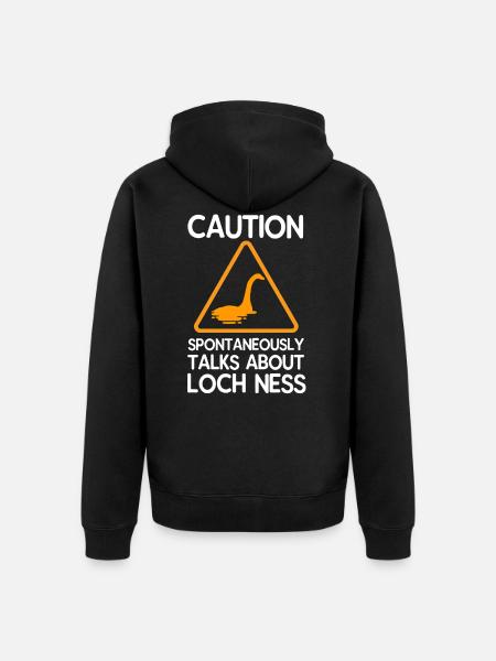 Loch Ness Monster - Unisex Premium Organic Zip Hoodie - black
