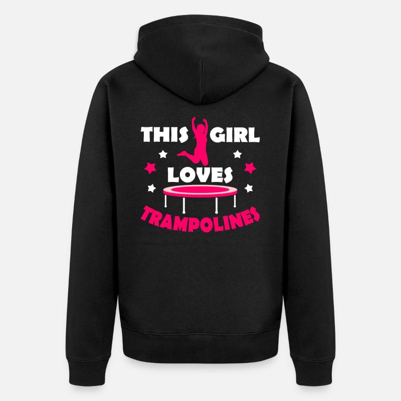 trampoline - Veste à capuche bio Premium Unisexe - noir