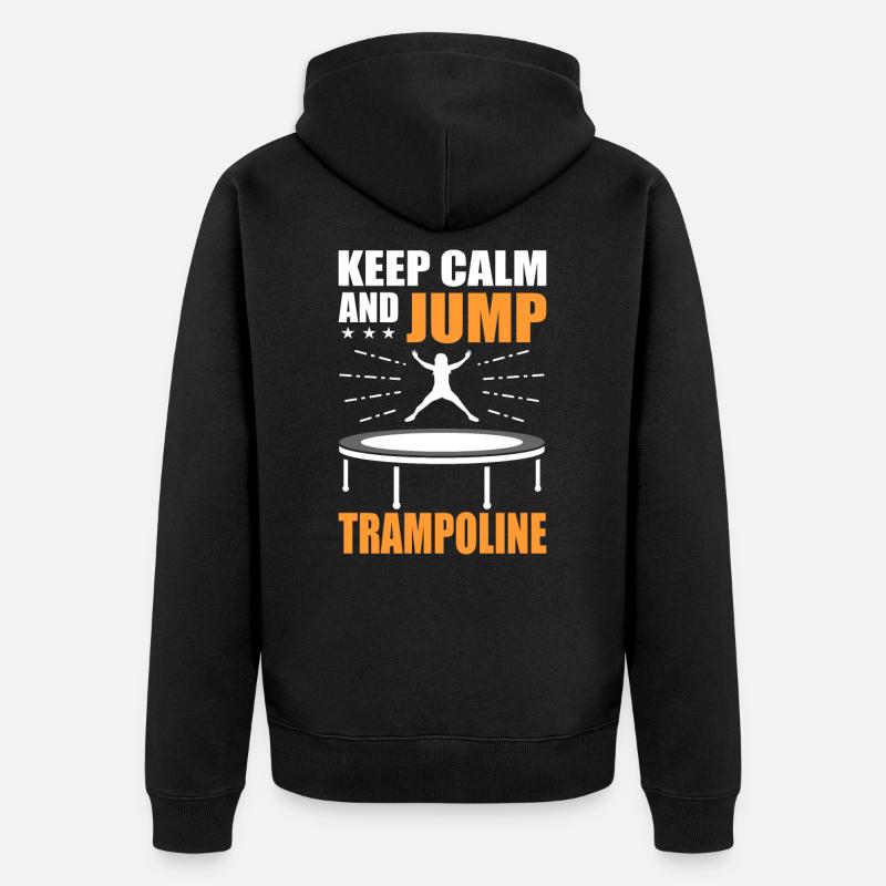 trampoline - Veste à capuche bio Premium Unisexe - noir