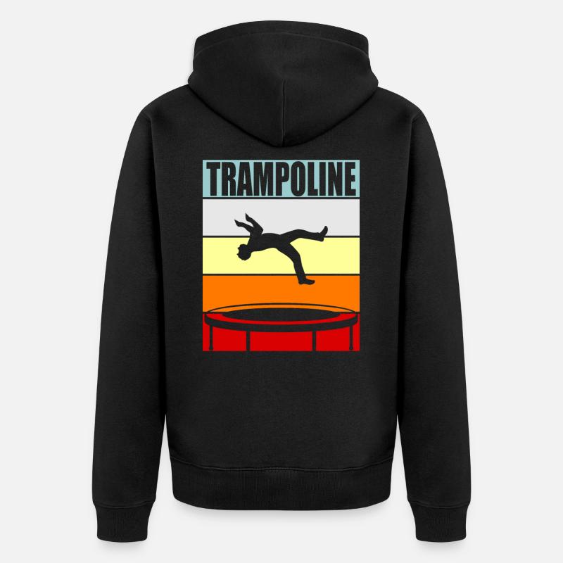trampoline - Veste à capuche bio Premium Unisexe - noir