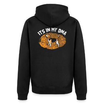 beagle - Veste à capuche bio Premium Unisexe - noir - Dos - Nico (187cm)