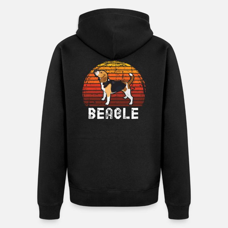 beagle - Veste à capuche bio Premium Unisexe - noir