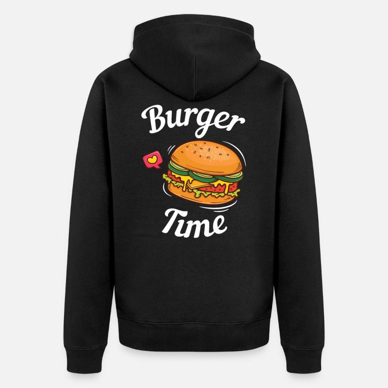 Burger - Veste à capuche bio Premium Unisexe - noir