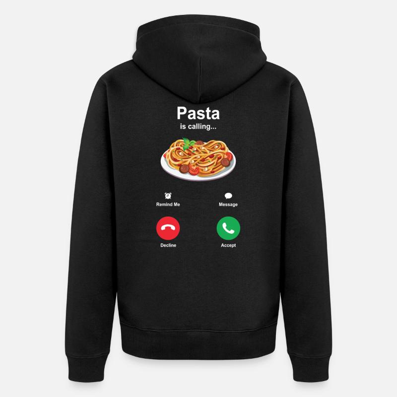 Pâtes - Veste à capuche bio Premium Unisexe - noir