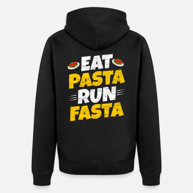 Pâtes - Veste à capuche bio Premium Unisexe - noir