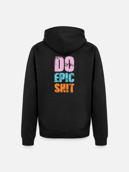 Shit heap - Unisex Premium Organic Zip Hoodie - black