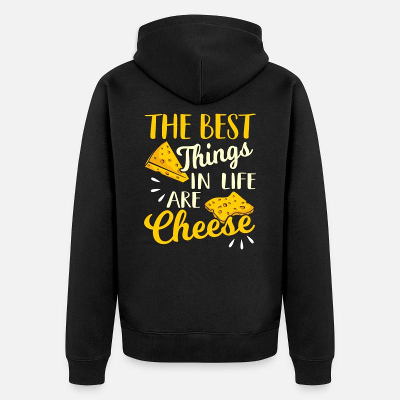 Fromage - Veste à capuche bio Premium Unisexe - noir