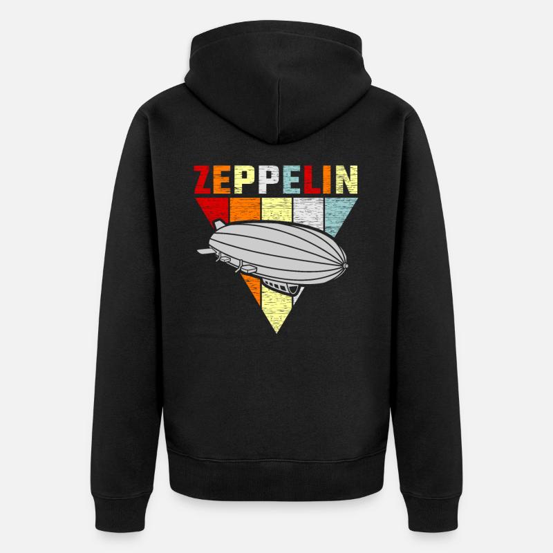 Zeppelin - Veste à capuche bio Premium Unisexe - noir