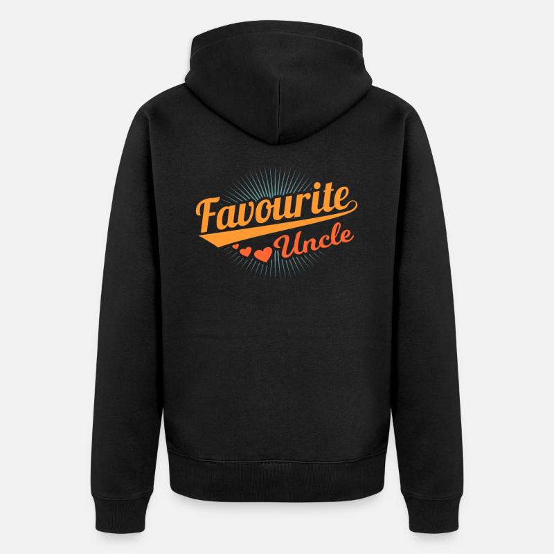 oncle - Veste à capuche bio Premium Unisexe - noir