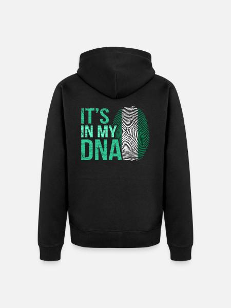 Nigeria - Unisex Premium Bio Zip Hoodie - Schwarz