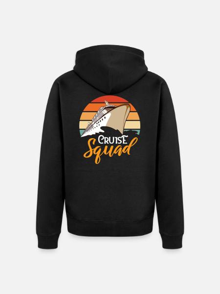 Cruise ship - Unisex Premium Organic Zip Hoodie - black