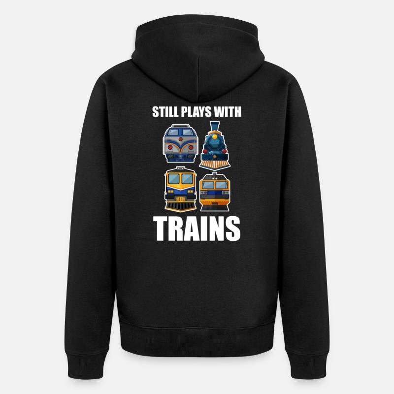 train - Veste à capuche bio Premium Unisexe - noir
