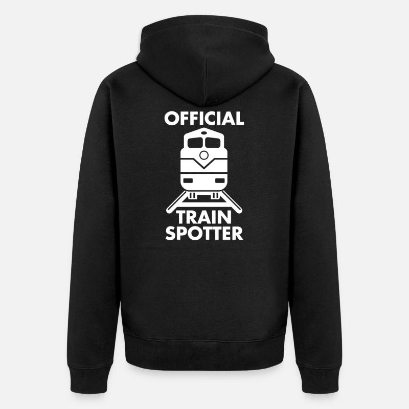 train - Veste à capuche bio Premium Unisexe - noir