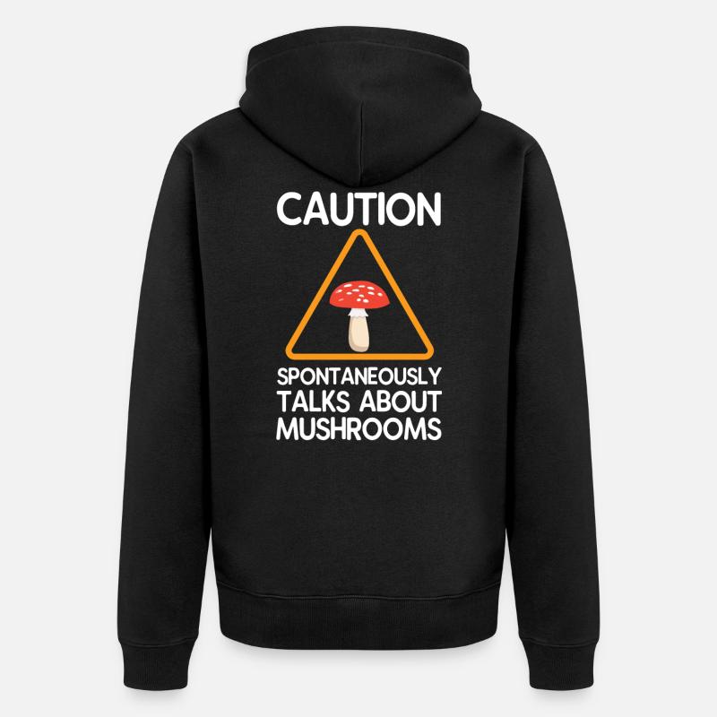 Champignons - Veste à capuche bio Premium Unisexe - noir