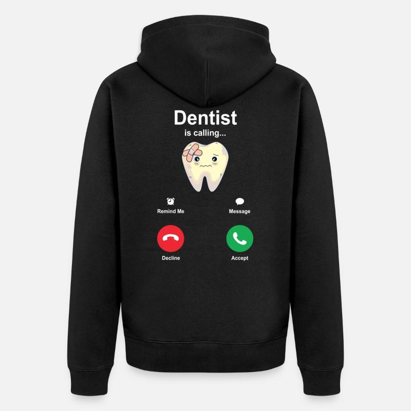 dentiste - Veste à capuche bio Premium Unisexe - noir